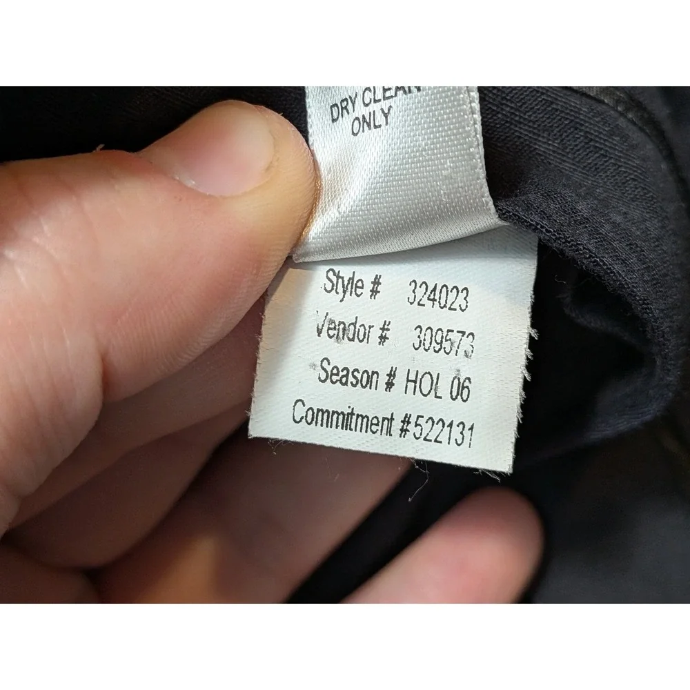 Banana Republic Mens Pants Black 36x32 VTG Wool Lined Pockets Belt Loops Regular